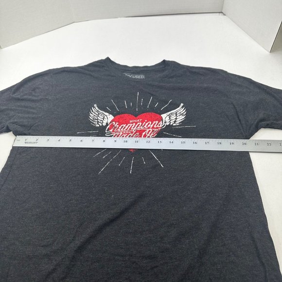 Focused Apparel Men's Size Large What Champions Are Made Of Tee Shirt Preowned - Picture 7 of 11